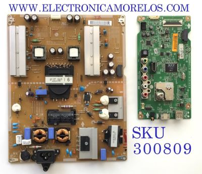 KIT DE TARJETAS PARA TV LG / MAIN EBT63481916 / EAX66226904 / FUENTE EAY63689101 / EAX66203101 /  LGP4760RI-15CH2 / T-CON 6871L-3630C / 6870C-0481A / 3630C / PANEL LC490DUE (MG)(A6) / MODELO 49LF5500-UA.BUSYLJR